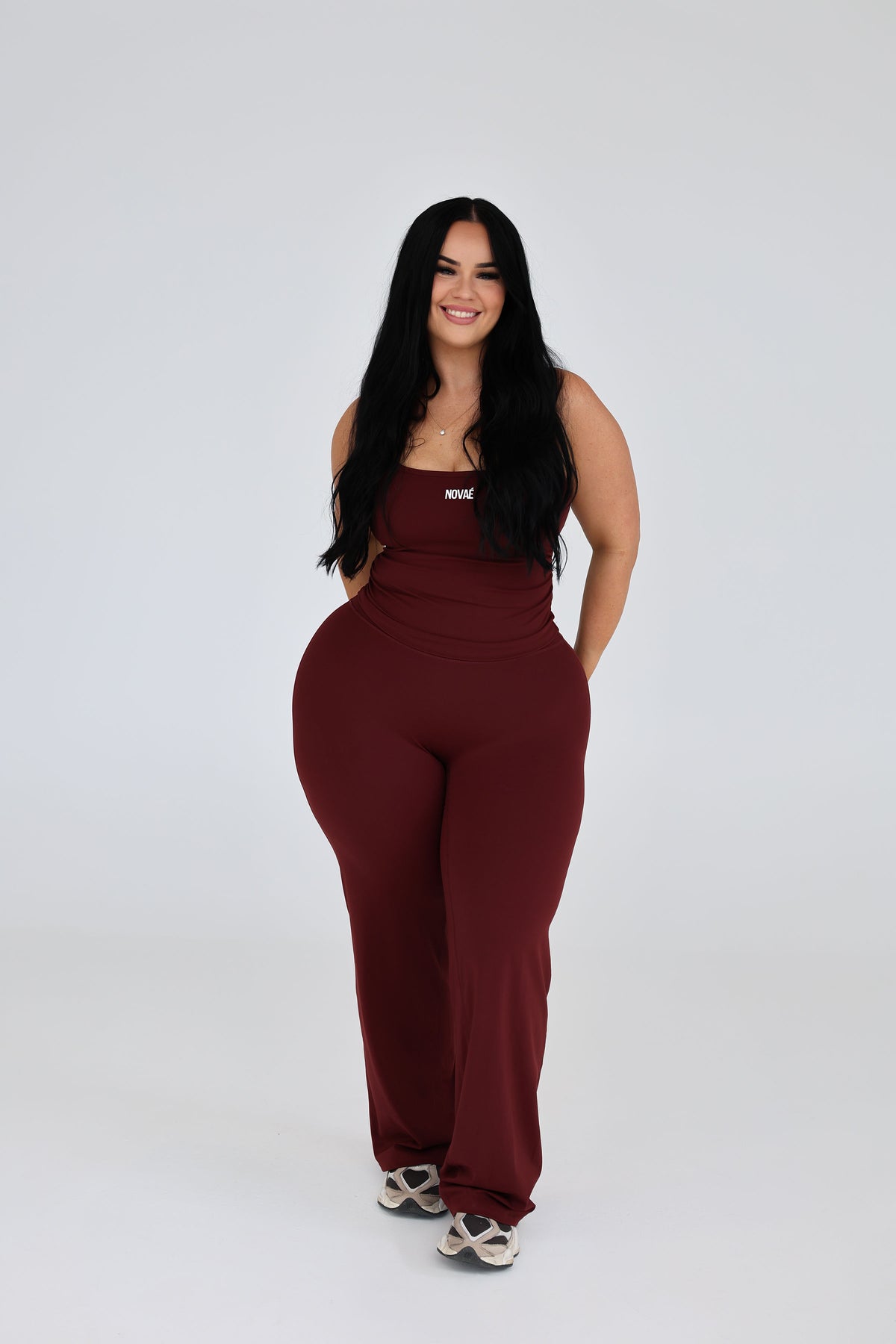 ESSNTL Wide legs - Burgundy