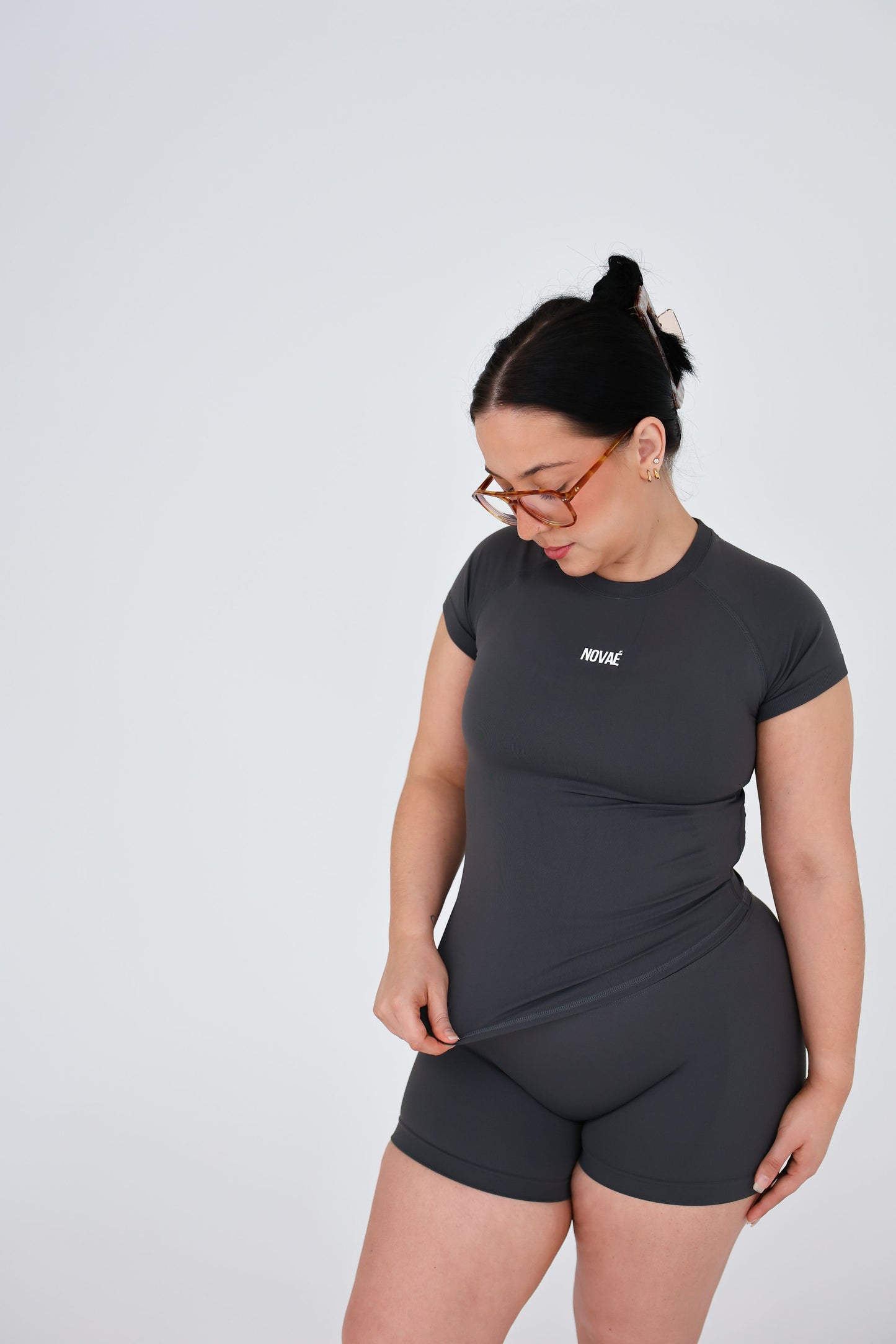 Contour Top - Charcoal