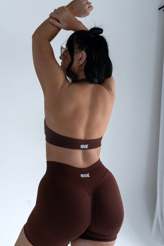 Vital Halter Bra - Brown
