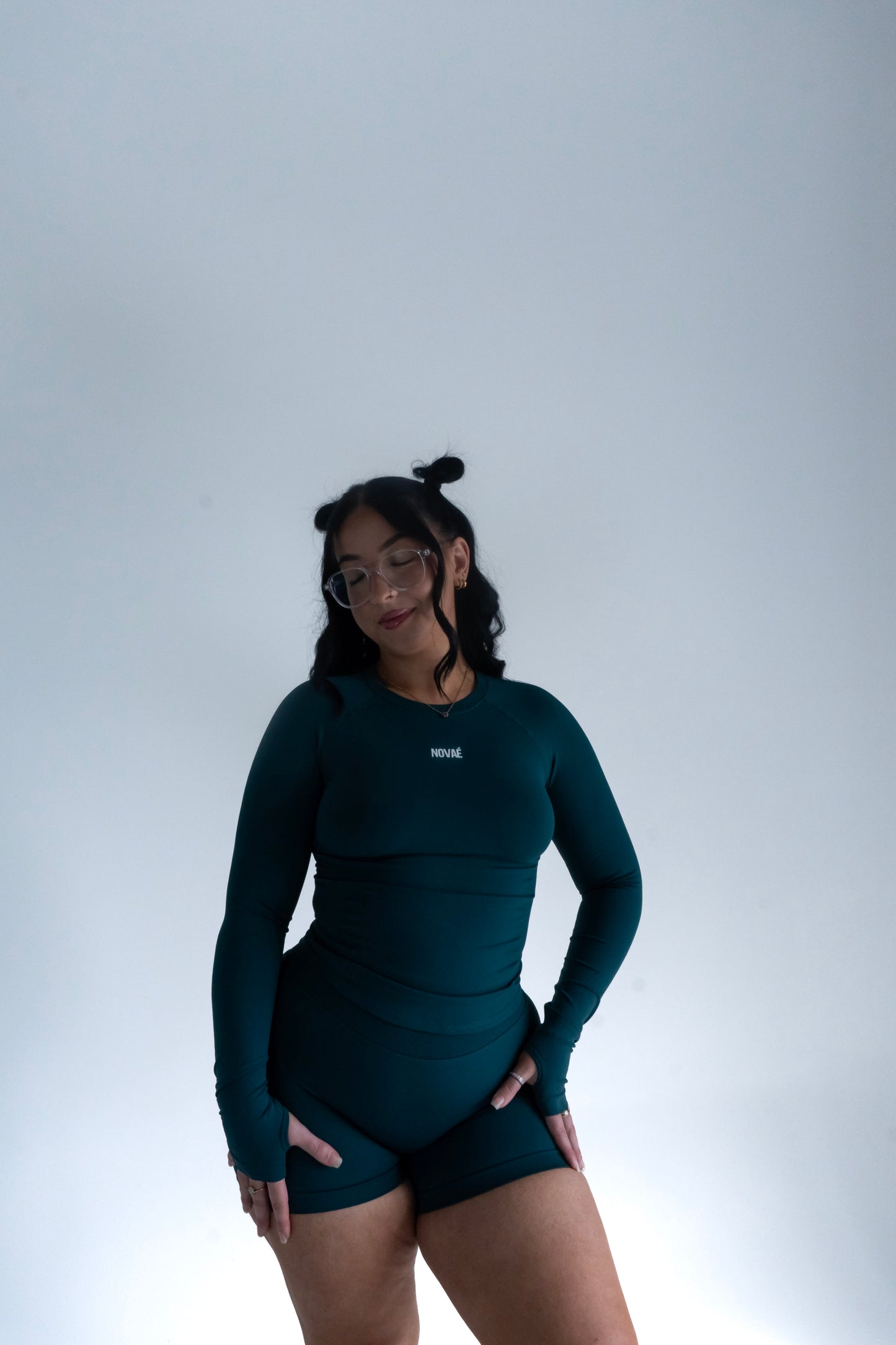 Long Sleeve Contour Top - Forest