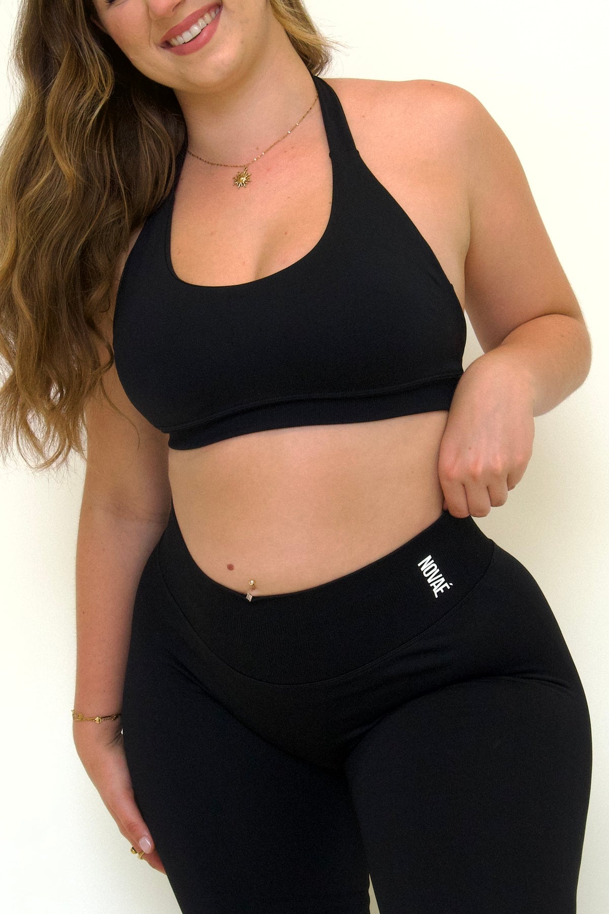 Vital Halter Bra - Black