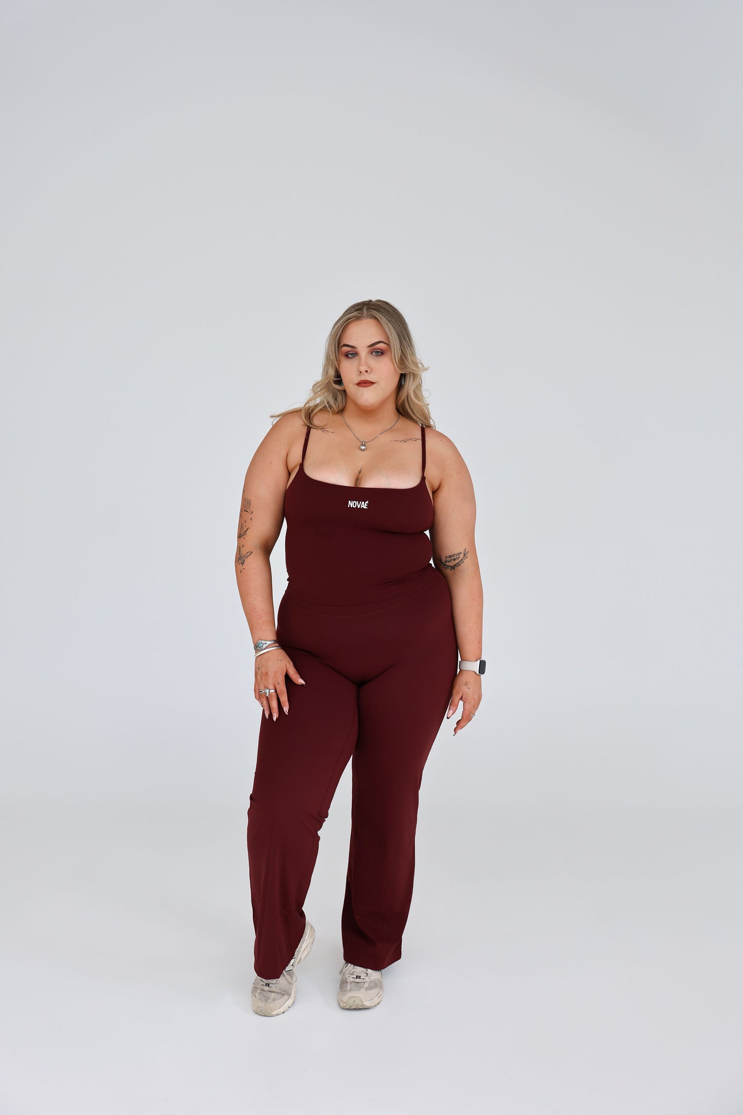 ESSNTL Wide legs - Burgundy