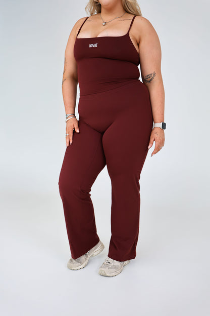 ESSNTL Wide legs - Burgundy
