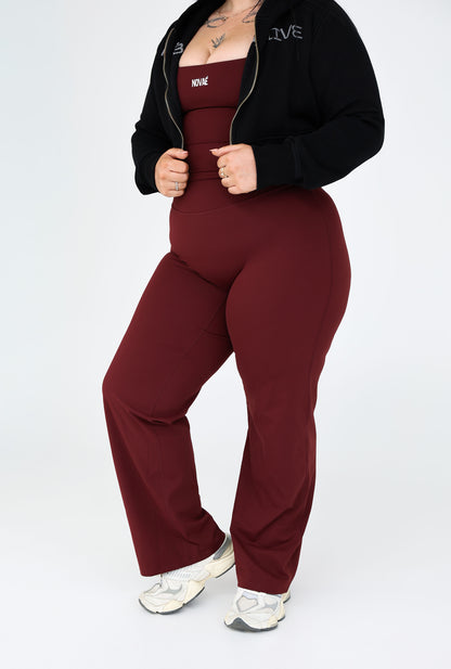 ESSNTL Wide legs - Burgundy