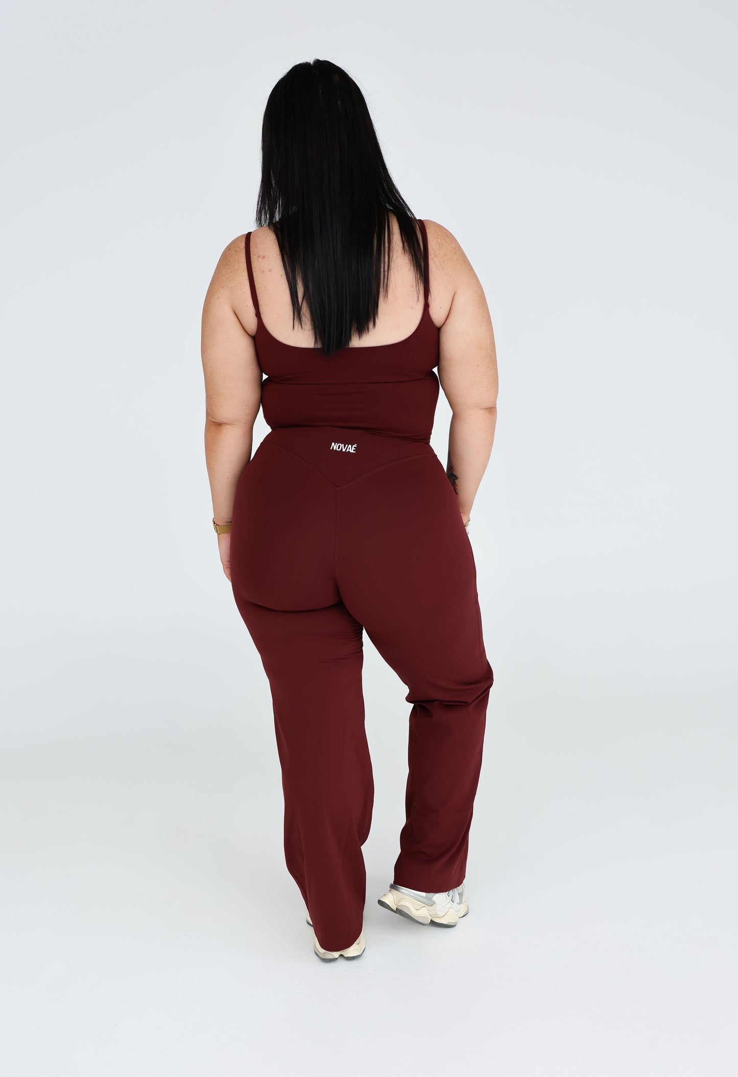 ESSNTL Wide legs - Burgundy