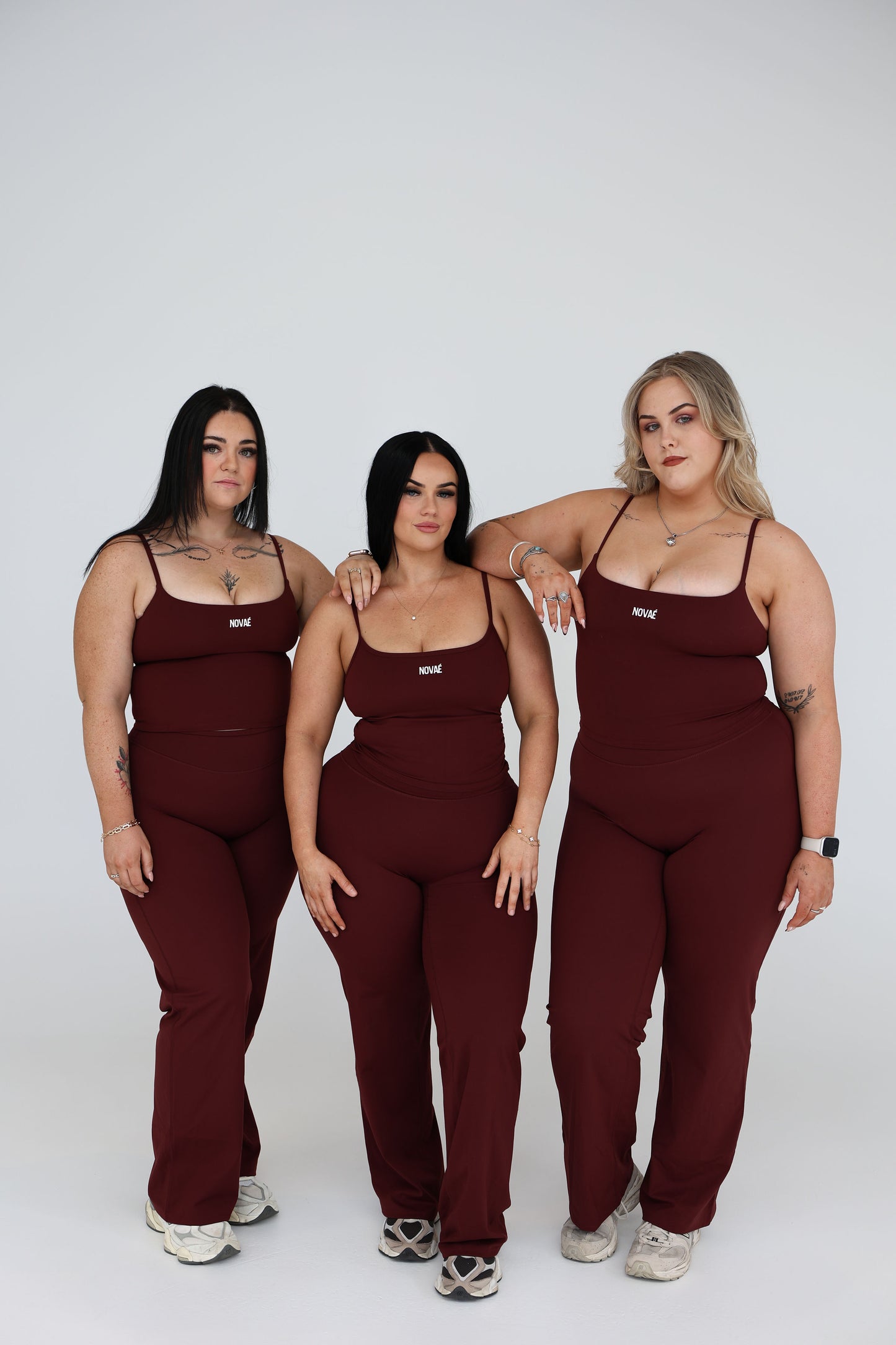 ESSNTL Wide legs - Burgundy