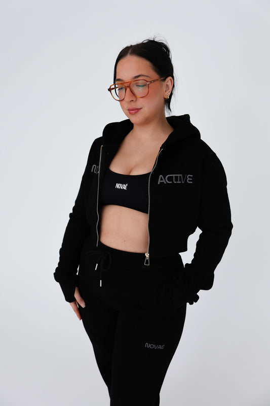 CMFRT Cropped Jacket - [OUT OF LINE LOGO]