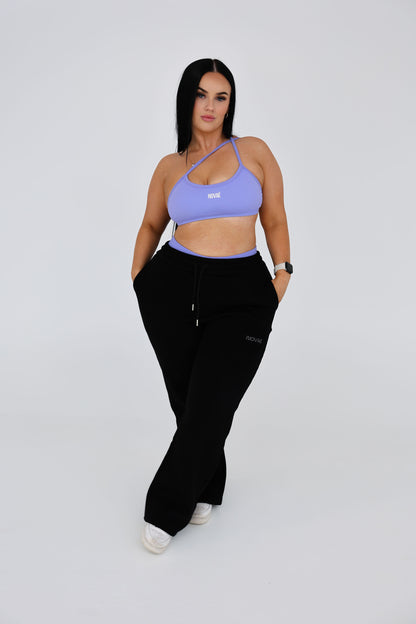 V-Back Cross Bra - Lavender