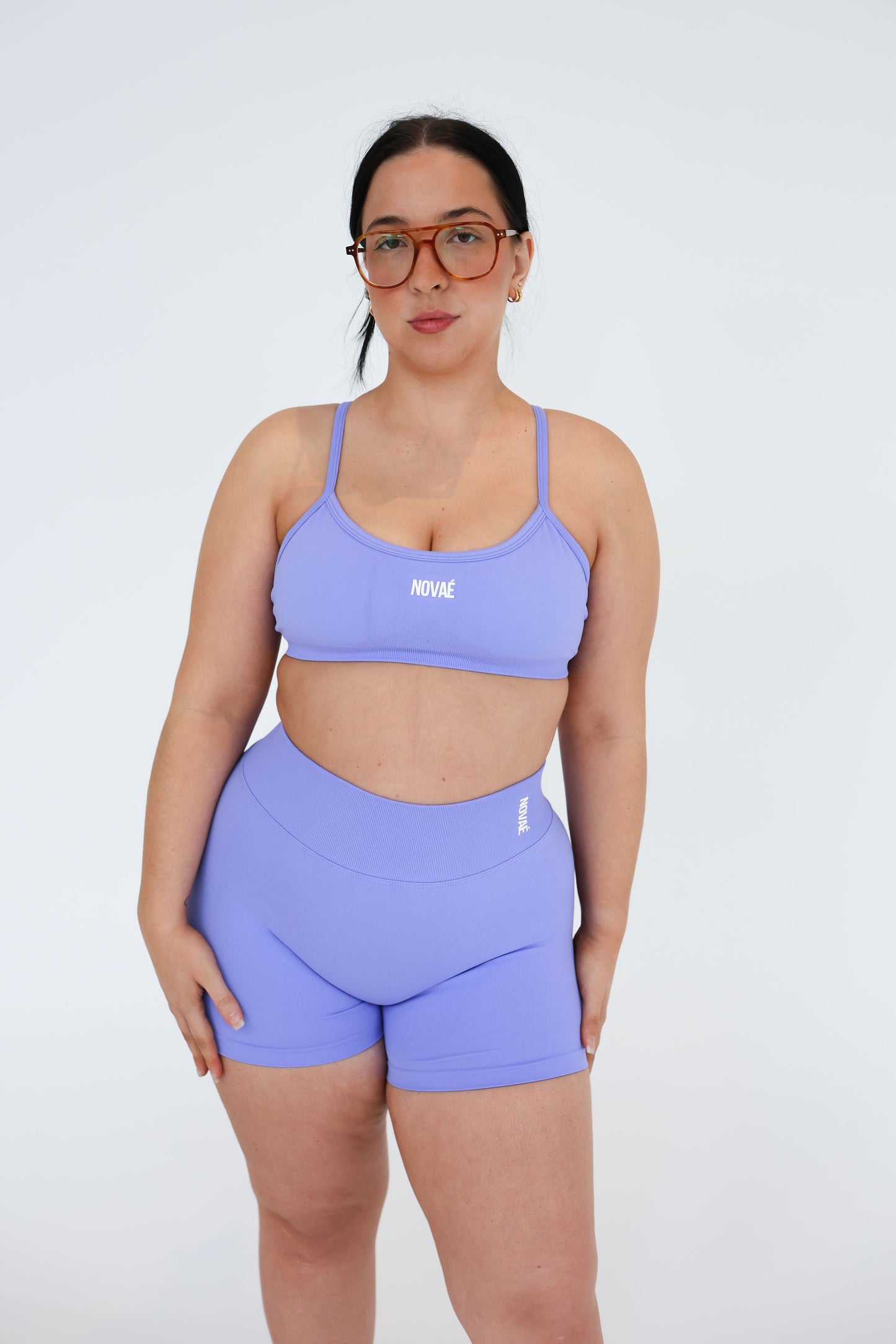 V-Back Shorts - Lavender
