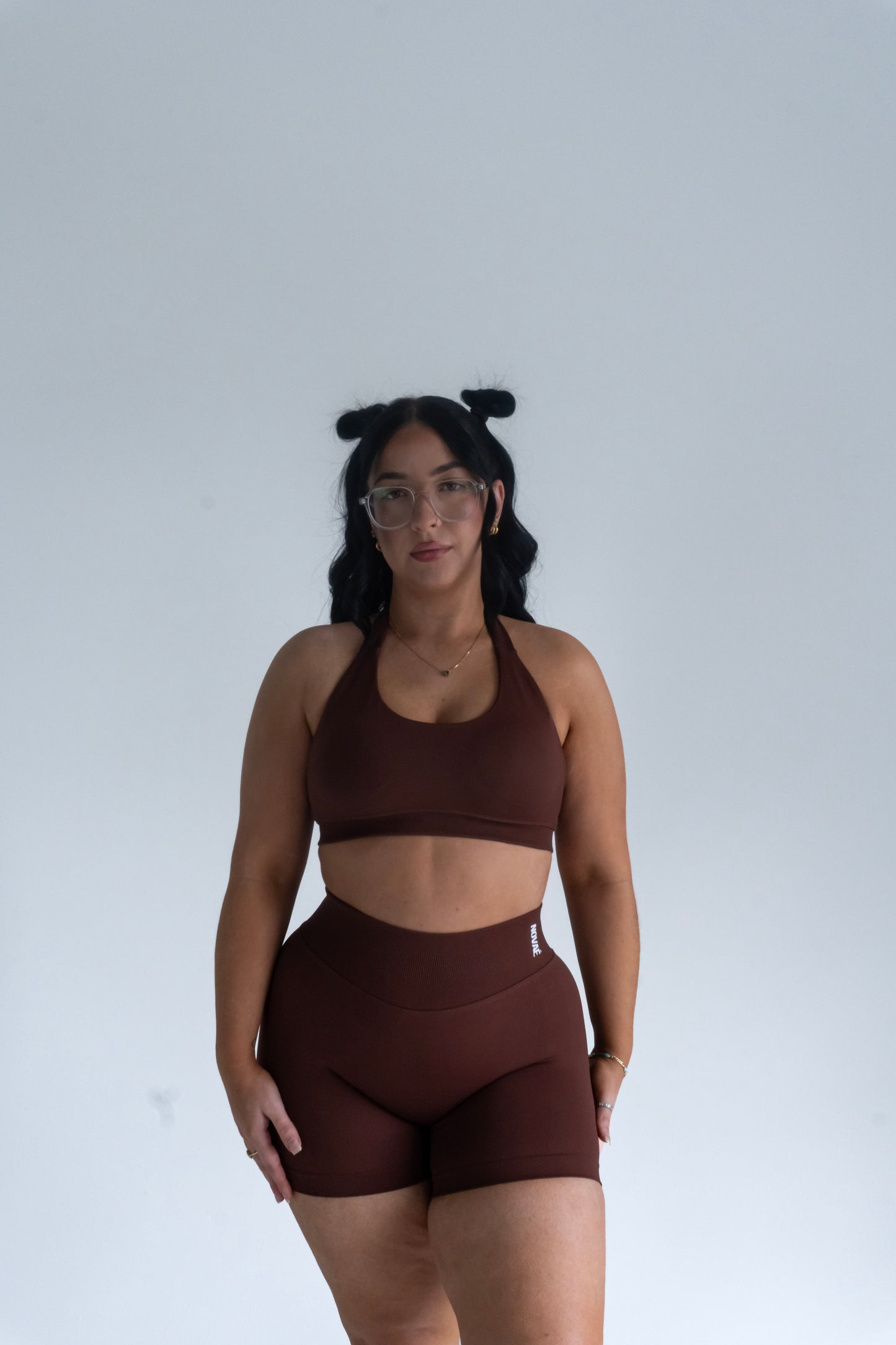 Vital Halter Bra - Brown