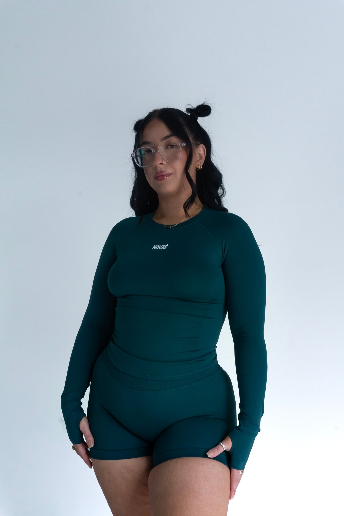 Long Sleeve Contour Top - Forest