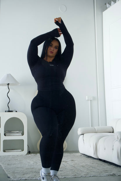 Lette Crop Long - Black
