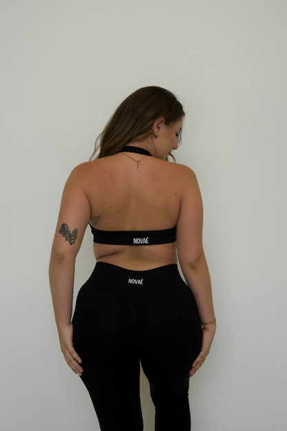 Vital Halter Bra - Black