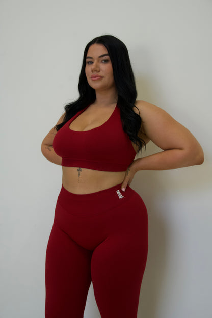 Vital Halter Bra - Red