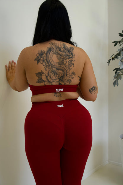 Vital Halter Bra - Red