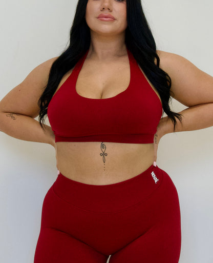 Vital Halter Bra - Red