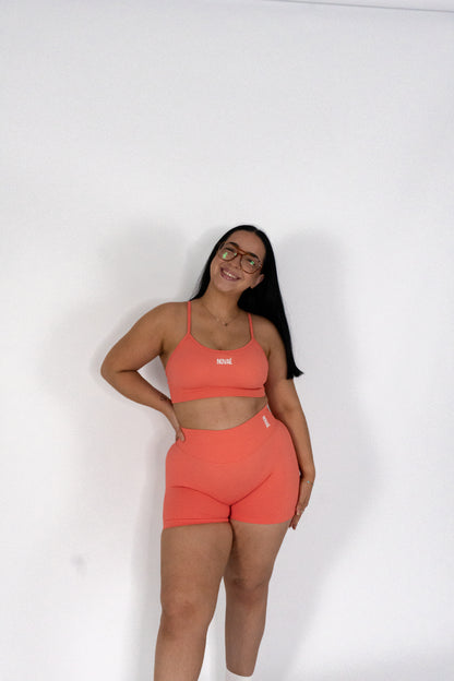 Vital Cross Bra - Coral