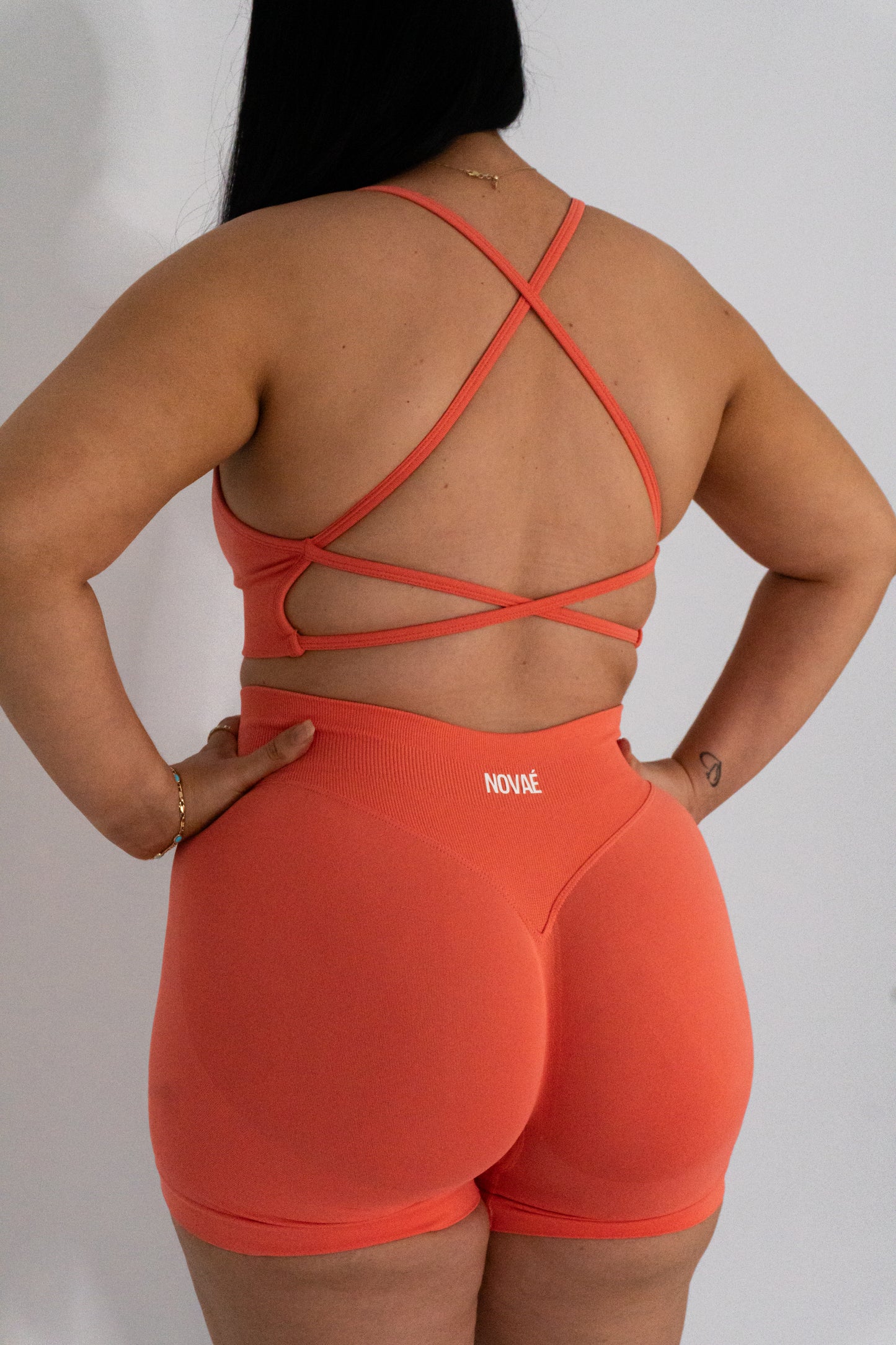 Vital Cross Bra - Coral