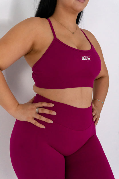 Vital Cross Bra - Berry