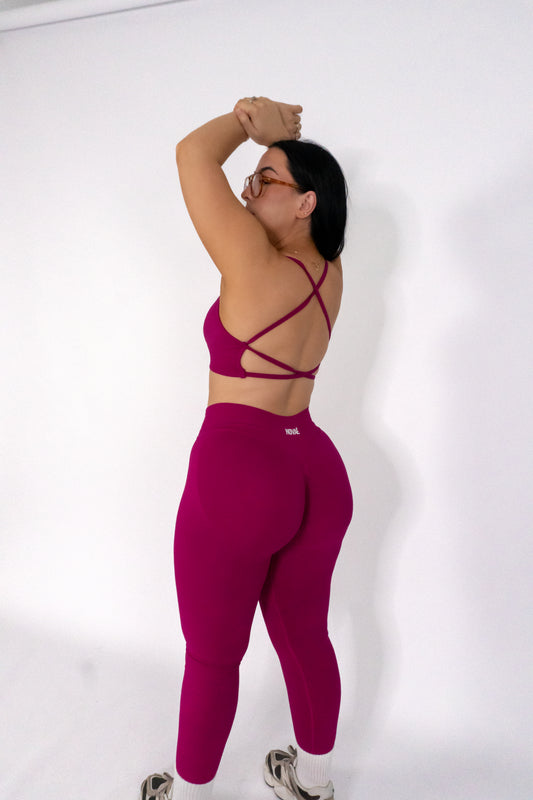Vital Cross Bra - Berry