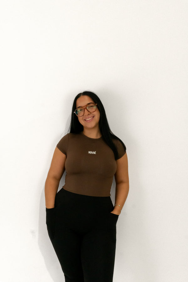 Lette Crop Short - Brown