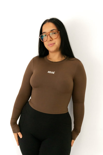 Lette Crop Long - Brown
