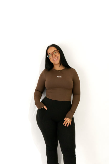 Lette Crop Long - Brown