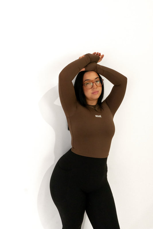 Lette Crop Long - Brown