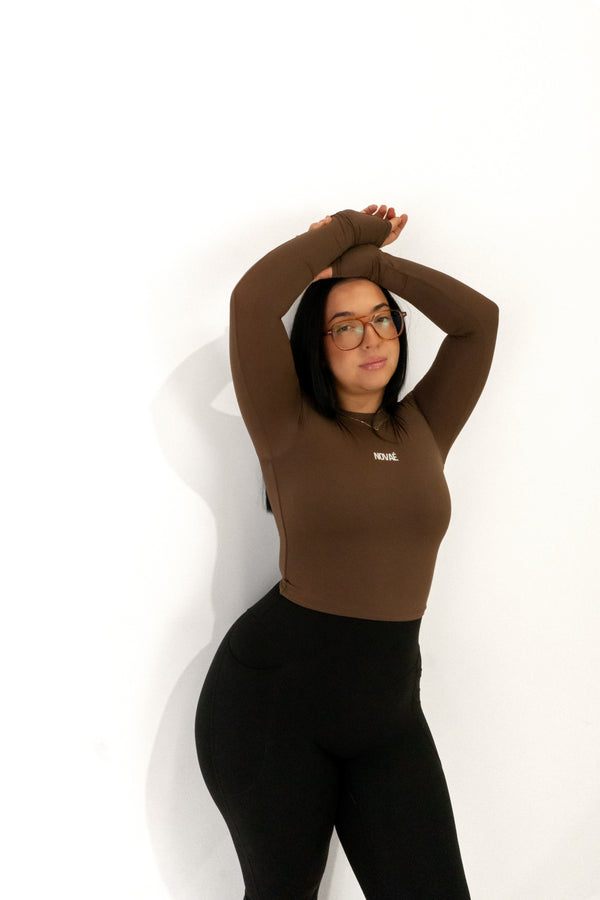 Lette Crop Long - Brown